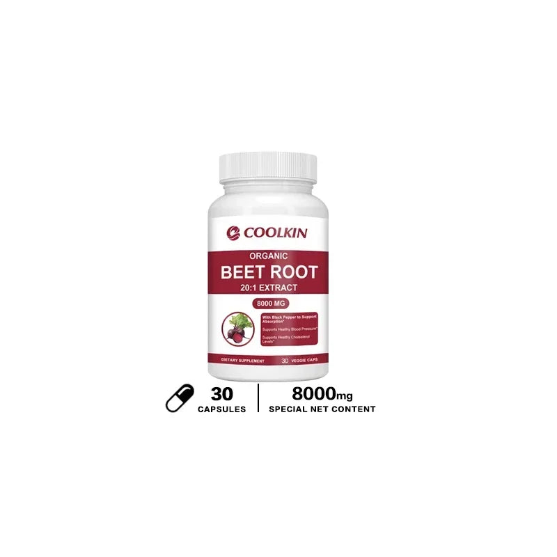Beet Root Capsules Beetroot Powder Supports Blood Pressure, Athletic Performance, Digestive, Immune System