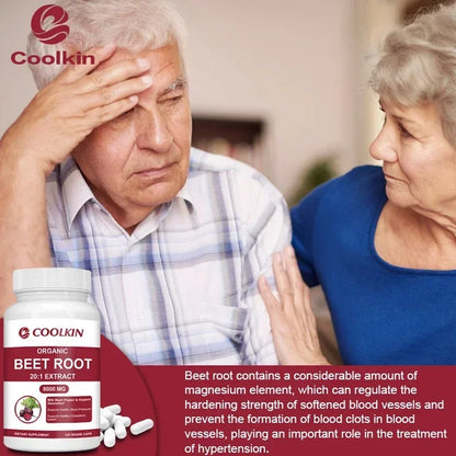 Beet Root Capsules Beetroot Powder Supports Blood Pressure, Athletic Performance, Digestive, Immune System